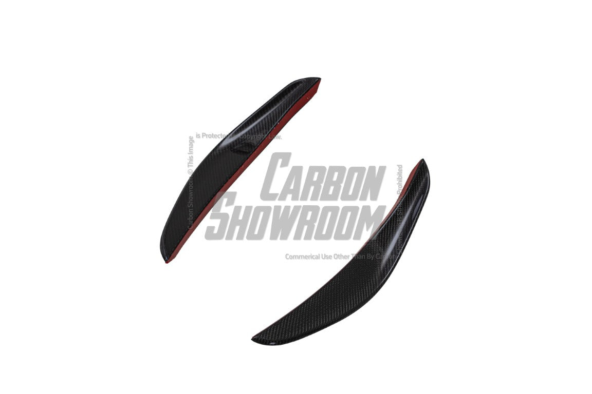 Tesla Model 3 Highland 2024-ON with Aftermarket Parts - AE Style Front Canards Carbon Fiber from?ArmorExtend