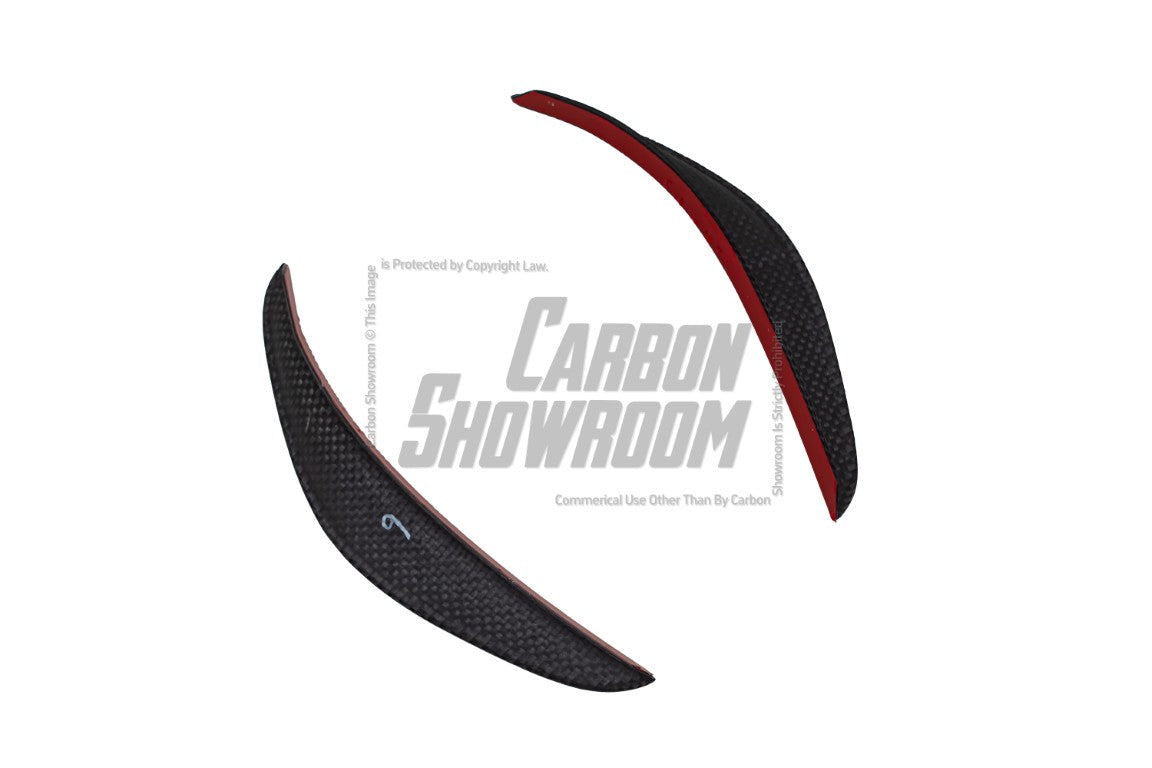 Tesla Model 3 Highland 2024-ON with Aftermarket Parts - AE Style Front Canards Carbon Fiber from?ArmorExtend