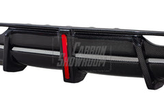 Tesla Model 3 Highland / Performance 2024-ON with Aftermarket Parts - AE Style Rear Diffuser & Canards Carbon Fiber from?ArmorExtend