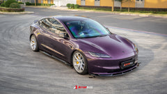 Tesla Model 3 Highland / Performance 2024-ON with Aftermarket Parts - Action Aero Series Side Skirts Dry Pre-preg Carbon Fiber / ABS from ArmorExtend