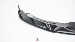 Tesla Model 3 Highland 2024-ON with Aftermarket Parts - Front Lip Dry Pre-preg Carbon Fiber from ArmorExtend