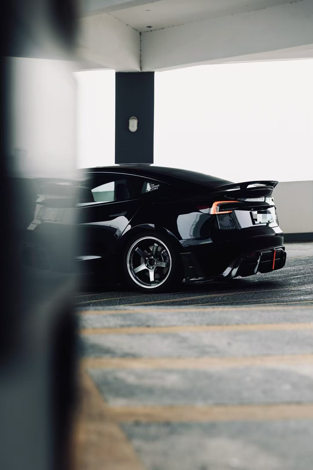 Tesla Model 3 Highland / Performance 2024-ON with Aftermarket Parts - AE Style Rear Diffuser & Canards Carbon Fiber from?ArmorExtend