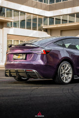 Tesla Model 3 Highland / Performance 2024-ON with Aftermarket Parts - Rear Lip Spoiler Dry Pre-preg Carbon Fiber from ArmorExtend