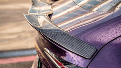 Tesla Model 3 Highland / Performance 2024-ON with Aftermarket Parts - V2 Rear Lip Spoiler Dry Pre-preg Carbon Fiber from ArmorExtend