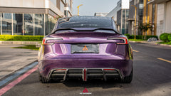 Tesla Model 3 Highland / Performance 2024-ON with Aftermarket Parts - Rear Lip Spoiler Dry Pre-preg Carbon Fiber from ArmorExtend