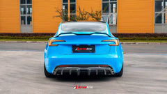Tesla Model 3 Highland / Performance 2024-ON with Aftermarket Parts - V2 Rear Lip Spoiler Dry Pre-preg Carbon Fiber from ArmorExtend