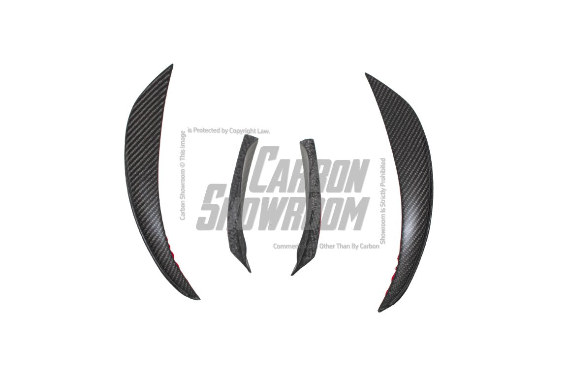 Tesla Model Y 2020 2021 2022 2023 2024 with Aftermarket Parts - AE Style Front Lip Carbon Fiber from ArmorExtend