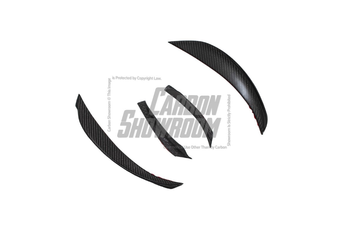 Tesla Model Y 2020 2021 2022 2023 2024 with Aftermarket Parts - AE Style Front Lip Carbon Fiber from ArmorExtend