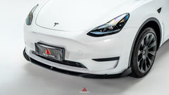Tesla Model Y 2020 2021 2022 2023 2024 2025 with Aftermarket Parts - Front Lip ABS?from ArmorExtend
