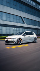 Volkswagen GTI & R-line MK8 2022 2023 2024 with Aftermarket Parts - AE Style Front Lip?Carbon Fiber?from ArmorExtend