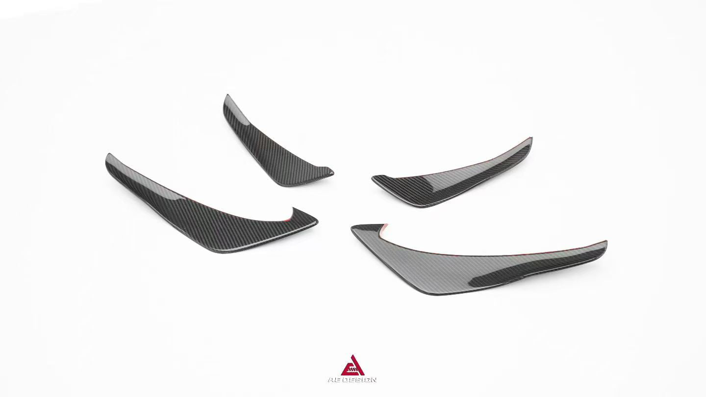 Toyota Supra MK5 A90 A91 3.0 2.0 2020-ON with Aftermarket Parts - AE Style Front Canards Carbon Fiber from ArmorExtend