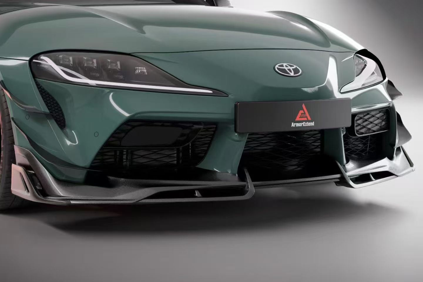 Toyota Supra MK5 A90 A91 3.0 2.0 2020-ON with Aftermarket Parts - AE Style Front Canards Carbon Fiber from ArmorExtend