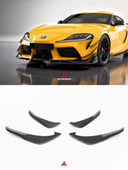 Toyota Supra MK5 A90 A91 3.0 2.0 2020-ON with Aftermarket Parts - AE Style Front Canards Carbon Fiber from ArmorExtend