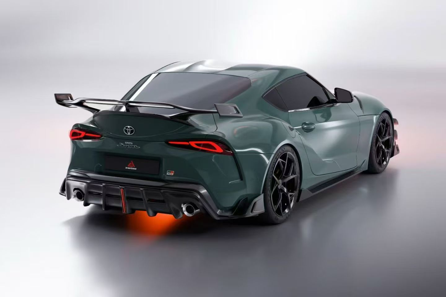 Toyota Supra MK5 A90 A91 3.0 2.0 2020-ON with Aftermarket Parts - AE Style Rear Wing Spoiler Carbon Fiber from ArmorExtend
