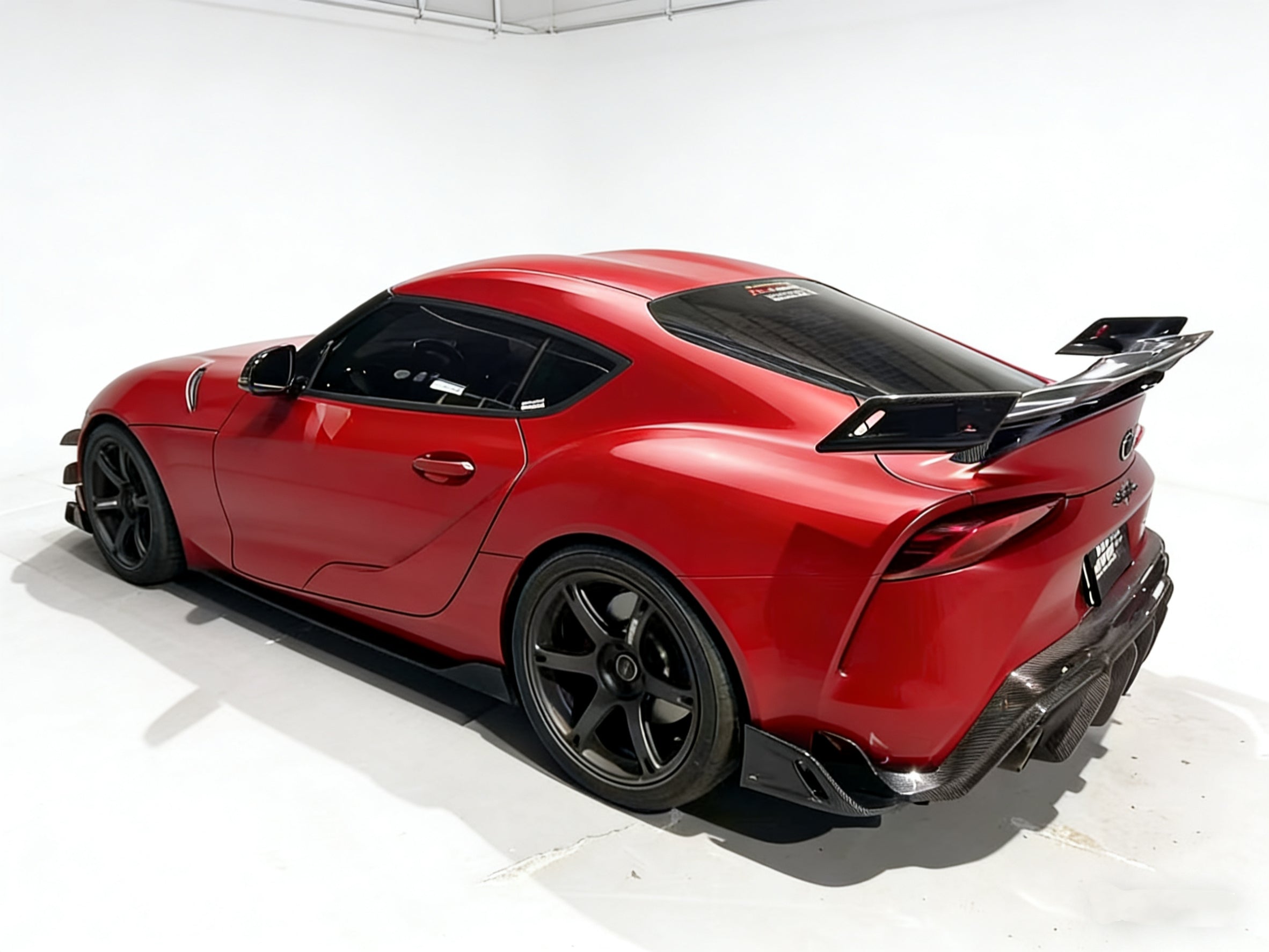Toyota Supra MK5 A90 A91 3.0 2.0 2020-ON with Aftermarket Parts - AE Style Rear Diffuser & Canards Carbon Fiber from ArmorExtend