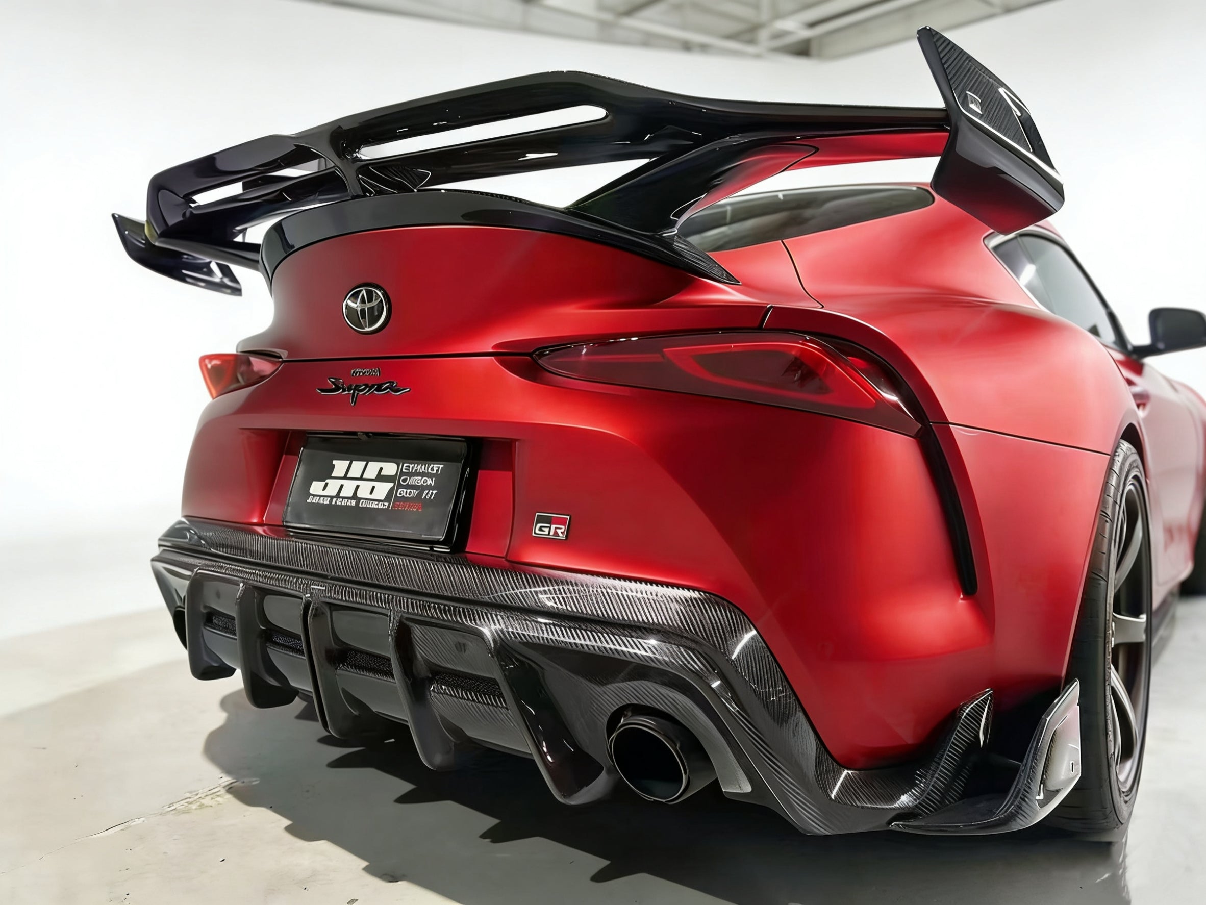 Toyota Supra MK5 A90 A91 3.0 2.0 2020-ON with Aftermarket Parts - AE Style Rear Wing Spoiler Carbon Fiber from ArmorExtend