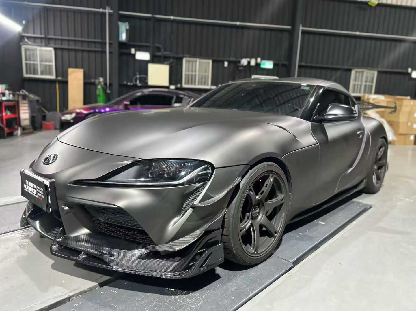 Toyota Supra MK5 A90 A91 3.0 2.0 2020-ON with Aftermarket Parts - AE Style Front Canards Carbon Fiber from ArmorExtend