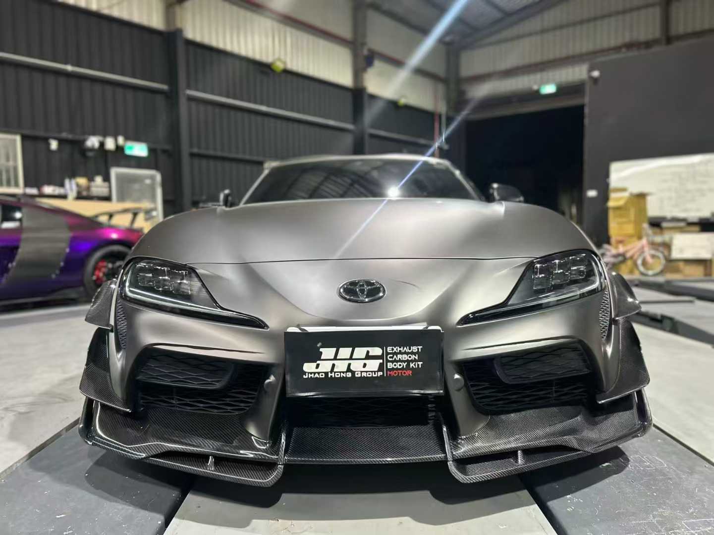 Toyota Supra MK5 A90 A91 3.0 2.0 2020-ON with Aftermarket Parts - AE Style Front Canards Carbon Fiber from ArmorExtend