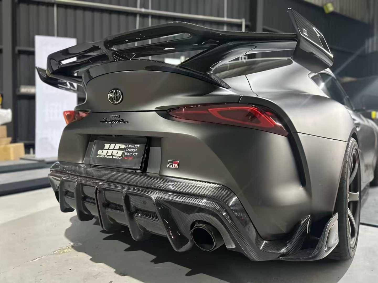 Toyota Supra MK5 A90 A91 3.0 2.0 2020-ON with Aftermarket Parts - AE Style Rear Wing Spoiler Carbon Fiber from ArmorExtend