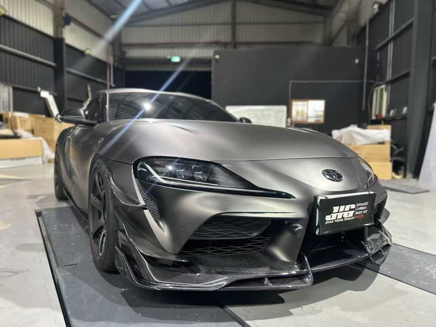 Toyota Supra MK5 A90 A91 3.0 2.0 2020-ON with Aftermarket Parts - AE Style Front Canards Carbon Fiber from ArmorExtend