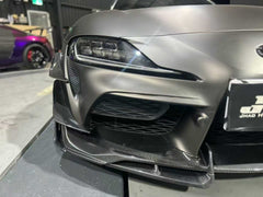 Toyota Supra MK5 A90 A91 3.0 2.0 2020-ON with Aftermarket Parts - AE Style Front Canards Carbon Fiber from ArmorExtend