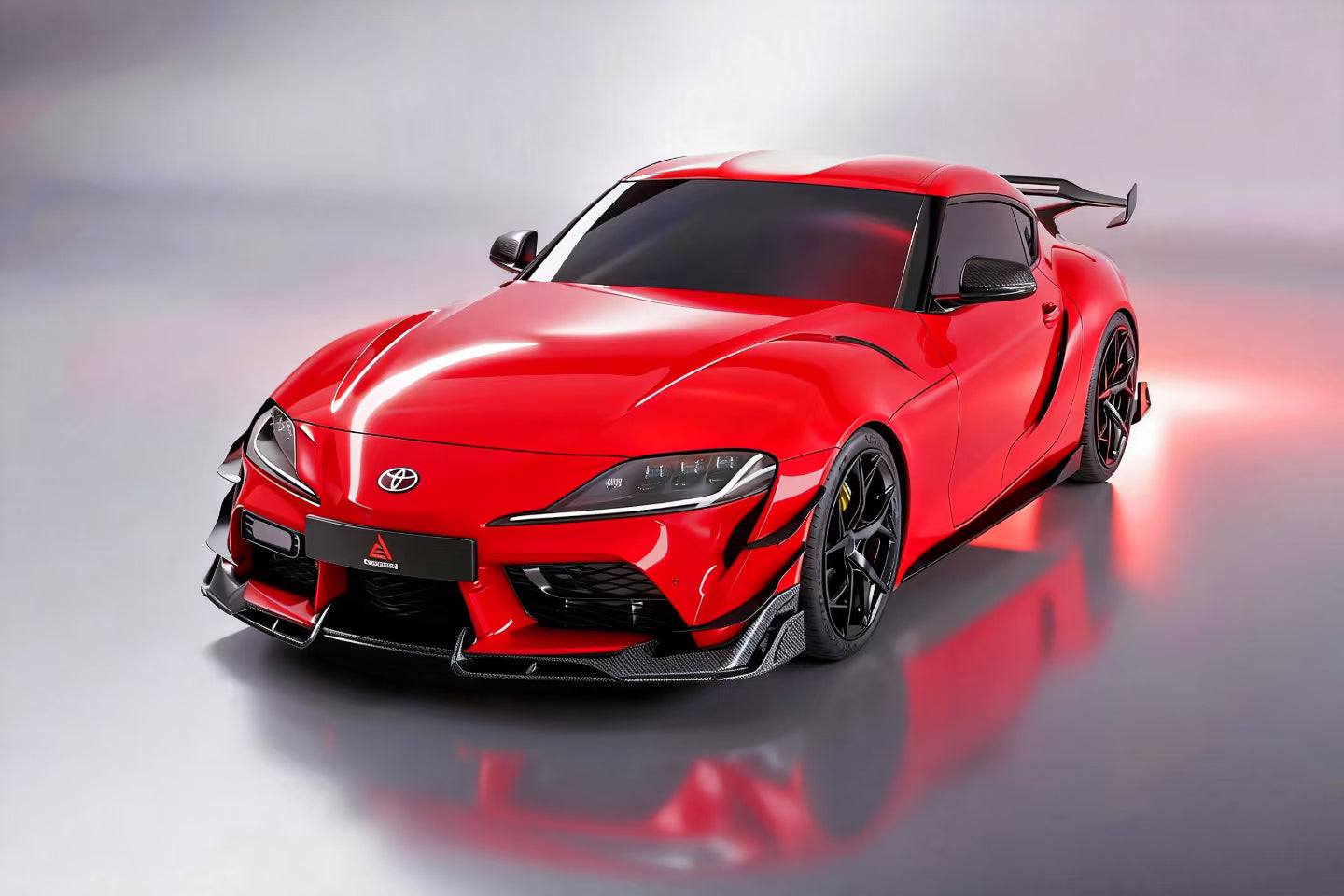 Toyota Supra MK5 A90 A91 3.0 2.0 2020-ON with Aftermarket Parts - AE Style Front Canards Carbon Fiber from ArmorExtend