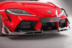 Toyota Supra MK5 A90 A91 3.0 2.0 2020-ON with Aftermarket Parts - AE Style Front Canards Carbon Fiber from ArmorExtend