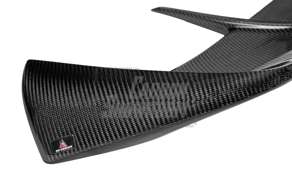 Volkswagen GTI & R-line MK8 2020 2021 2022 2023 2024 with Aftermarket Parts - AE Style Rear Roof Spoiler Carbon Fiber from?ArmorExtend