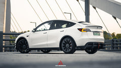 Your Tesla Model Y 2020 2021 2022 2023 2024 with Aftermarket Parts - AE Style Rear Diffuser Carbon Fiber from  ArmorExtend