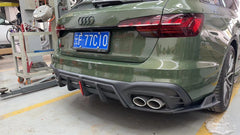 Armorextend AE Design Carbon Fiber Rear Diffuser & Canards Ver.2for Audi S4 B9.5 2020-ON - Performance Speedshop