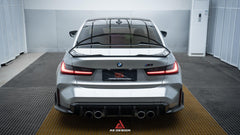 BMW M3 G80 2021 2022 2023 2024 & 3 Series 330i M340i (Fits Both Pre-LCI & LCI) 2019 2020 2021 2022 2023 2024 with Aftermarket Parts - AE Style Rear Wing Carbon Fiber?from ArmorExtend