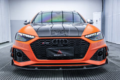Audi RS4 B9 2018 2019 & RS4 B9.5 2020 2021 2022 2023 2024 With Aftermarket Parts - AE Front Canards Carbon Fiber from  ArmorExtend