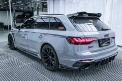 Audi RS4 B9 / B9.5 2018 2019 2020 2021 2022 2023 2024 with Aftermarket Parts - AE Rear Roof Spoiler?Carbon Fiber from ArmorExtend