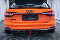 Audi RS4 B9 B9.5 2018 2019 2020 2021 2022 2023 2024 & S4 / A4 Avant B9 B9.5 2017 2018 2019 2020 2021 2022 2023 2024 with Aftermarket Parts - AE Rear Spoiler Carbon Fiber from?ArmorExtend