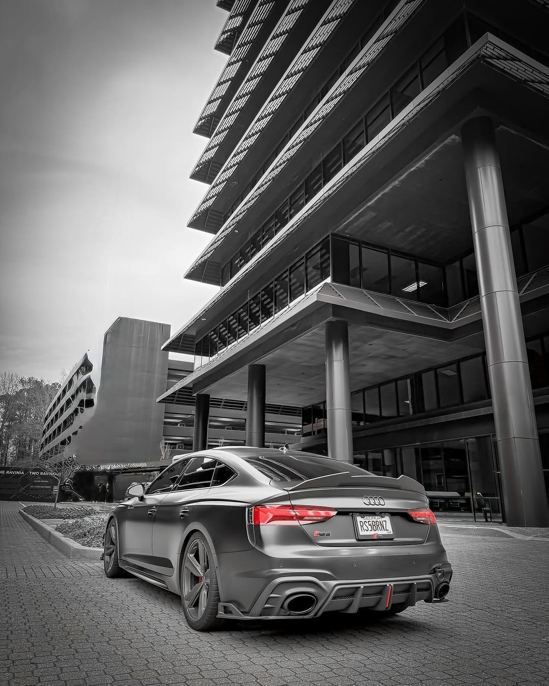 Your Audi RS5 B9.5 2020 2021 2022 2023 2024 with Aftermarket Parts - AE Style Rear Diffuser Carbon Fiber from ArmorExtend