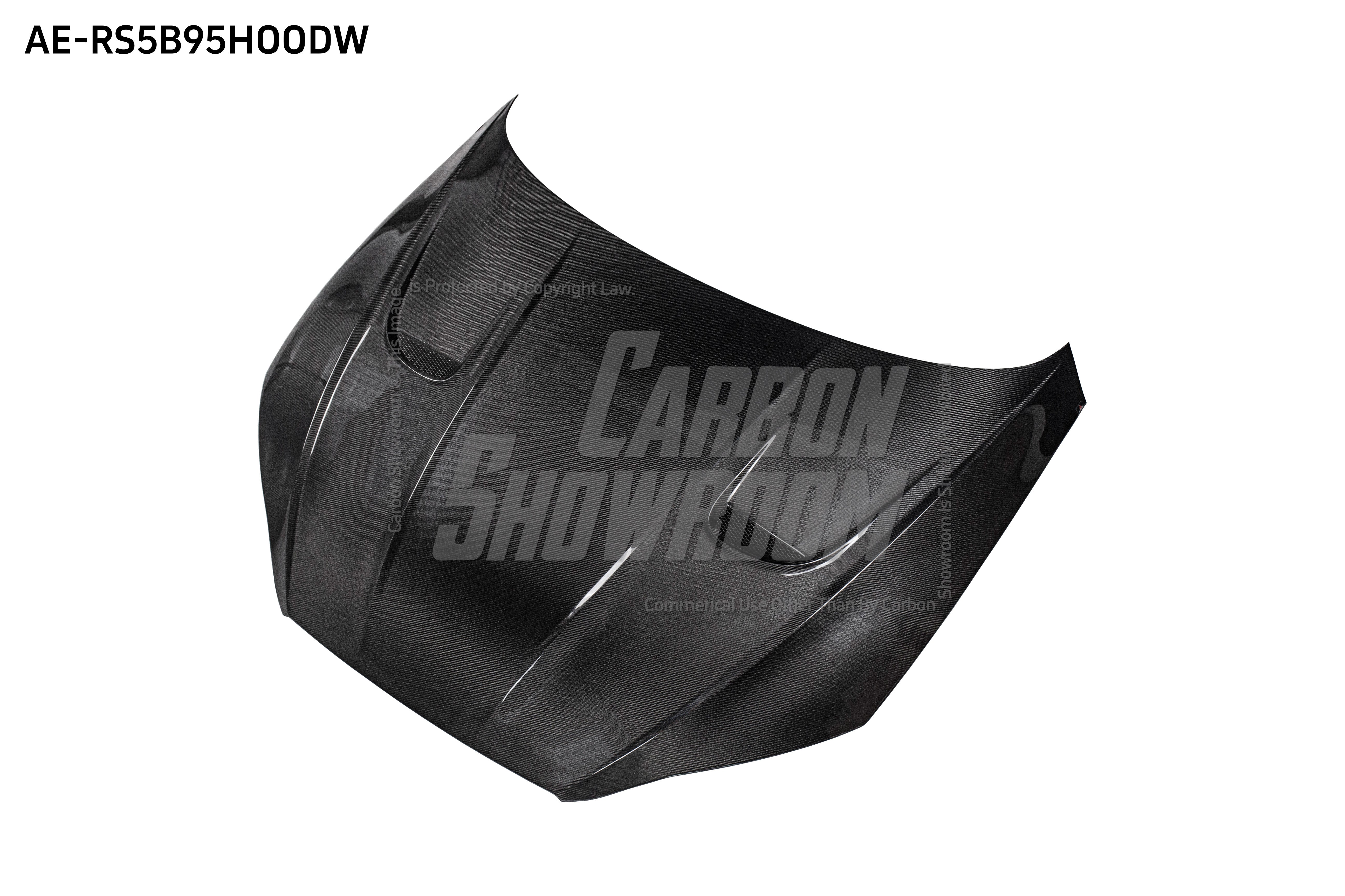 Audi RS5 S5 A5 B9 B9.5 2017 2018 2019 2020 2021 2022 2023 2024 with Aftermarket Parts - AE Style Hood Bonnet Carbon Fiber from?ArmorExtend