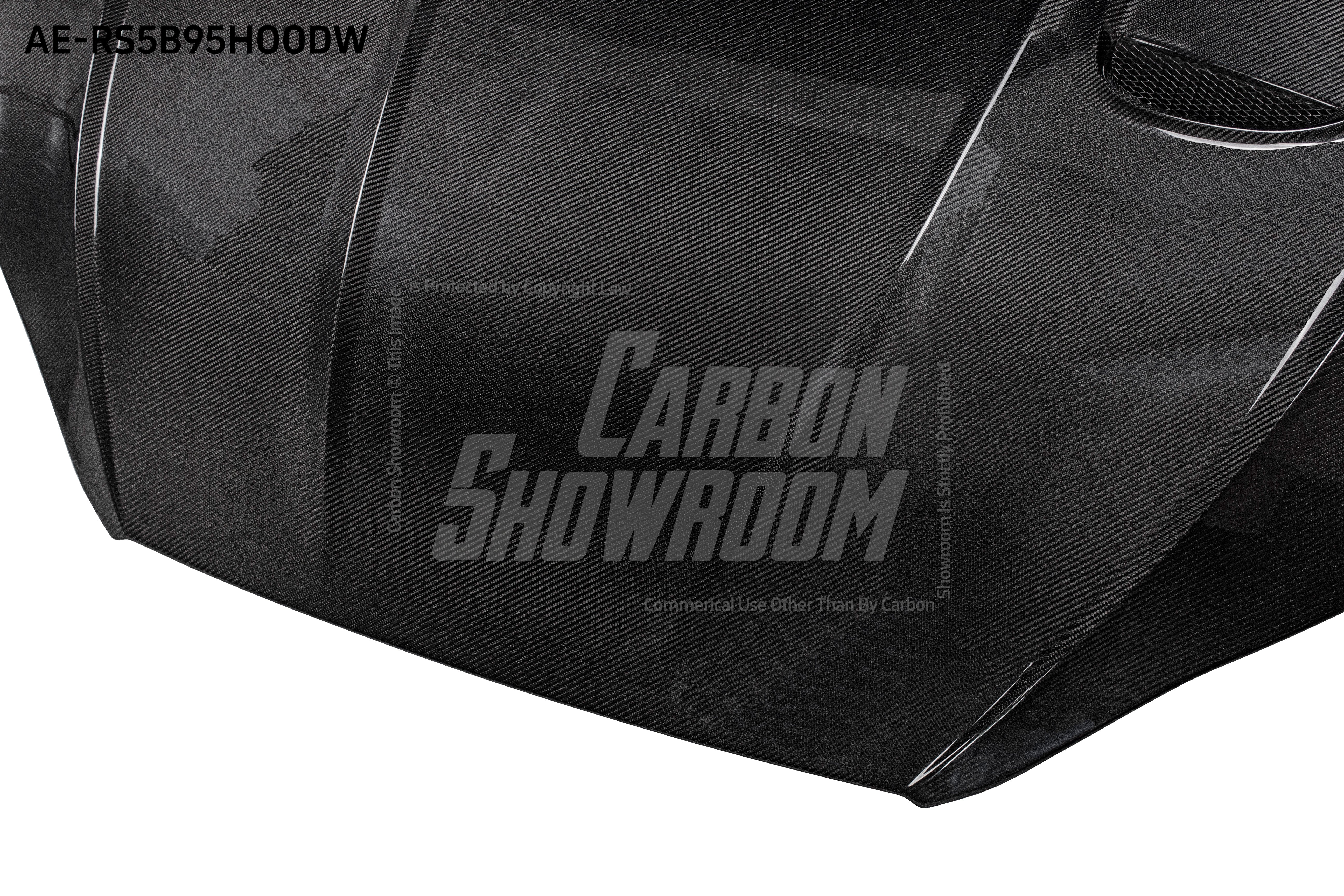 Audi RS5 S5 A5 B9 B9.5 2017 2018 2019 2020 2021 2022 2023 2024 with Aftermarket Parts - AE Style Hood Bonnet Carbon Fiber from?ArmorExtend