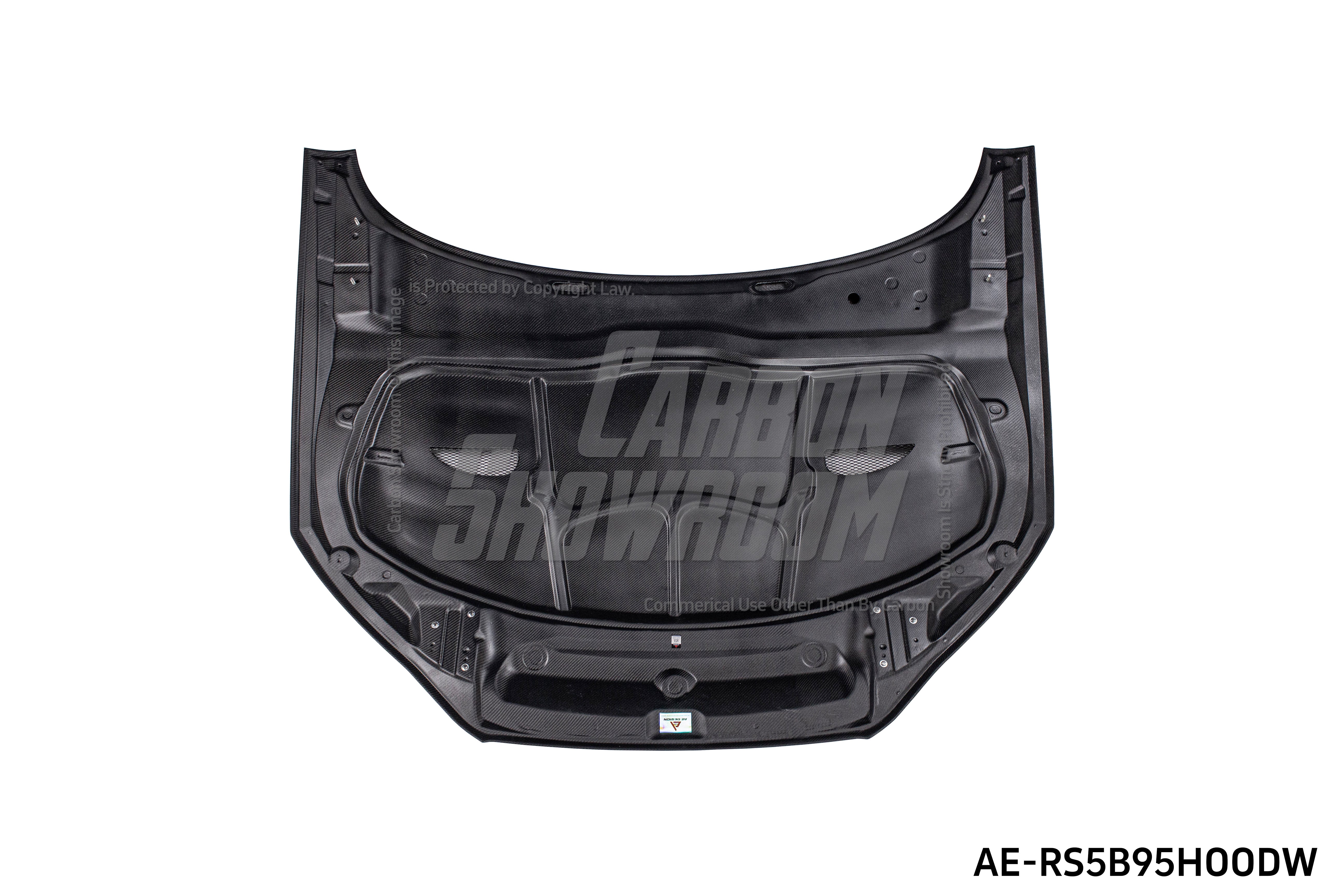 Audi RS5 S5 A5 B9 B9.5 2017 2018 2019 2020 2021 2022 2023 2024 with Aftermarket Parts - AE Style Hood Bonnet Carbon Fiber from?ArmorExtend
