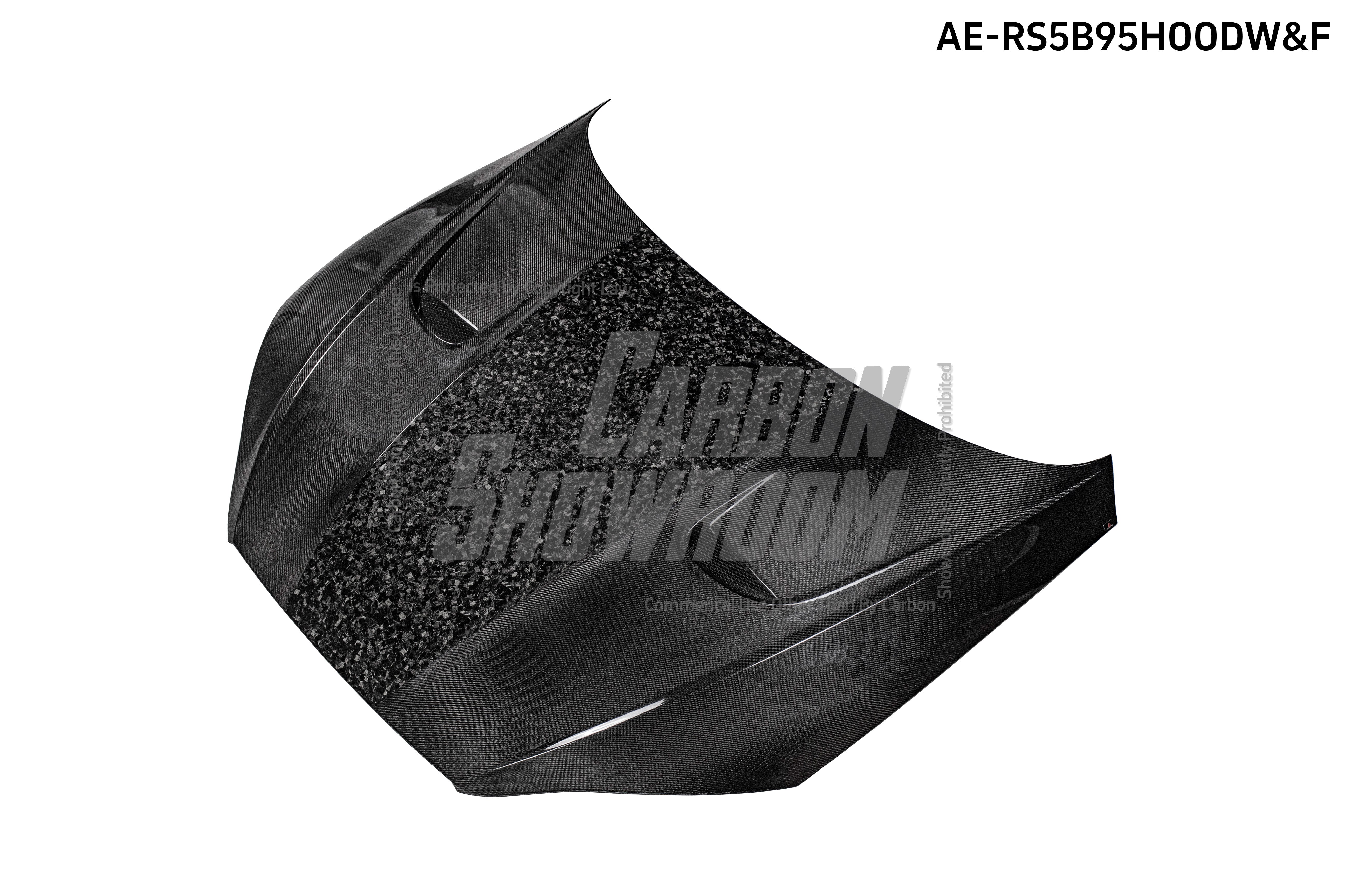 Audi RS5 S5 A5 B9 B9.5 2017 2018 2019 2020 2021 2022 2023 2024 with Aftermarket Parts - AE Style Hood Bonnet Carbon Fiber from?ArmorExtend