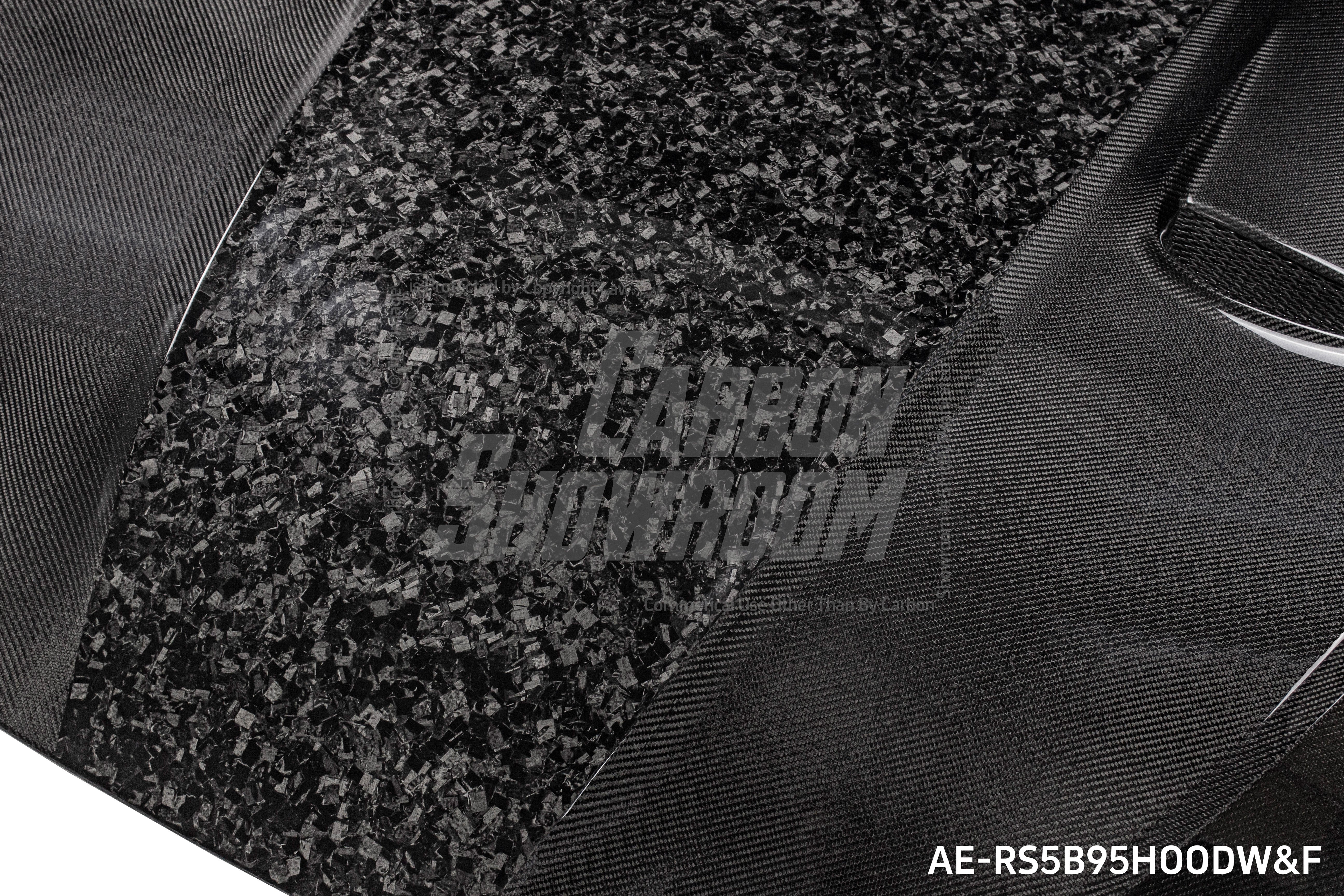Audi RS5 S5 A5 B9 B9.5 2017 2018 2019 2020 2021 2022 2023 2024 with Aftermarket Parts - AE Style Hood Bonnet Carbon Fiber from?ArmorExtend