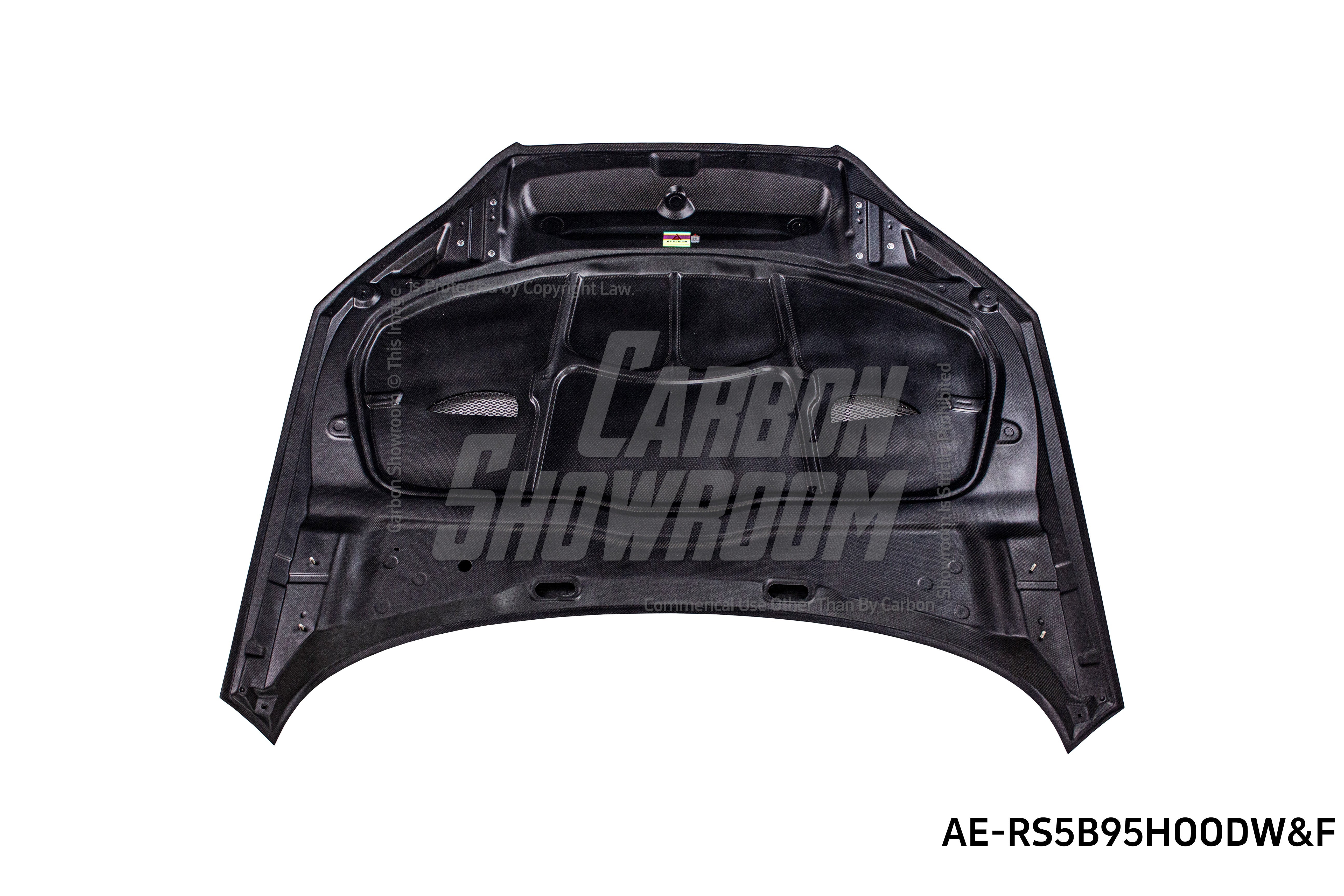 Audi RS5 S5 A5 B9 B9.5 2017 2018 2019 2020 2021 2022 2023 2024 with Aftermarket Parts - AE Style Hood Bonnet Carbon Fiber from?ArmorExtend