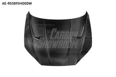 Audi RS5 S5 A5 B9 B9.5 2017 2018 2019 2020 2021 2022 2023 2024 with Aftermarket Parts - AE Style Hood Bonnet Carbon Fiber from?ArmorExtend