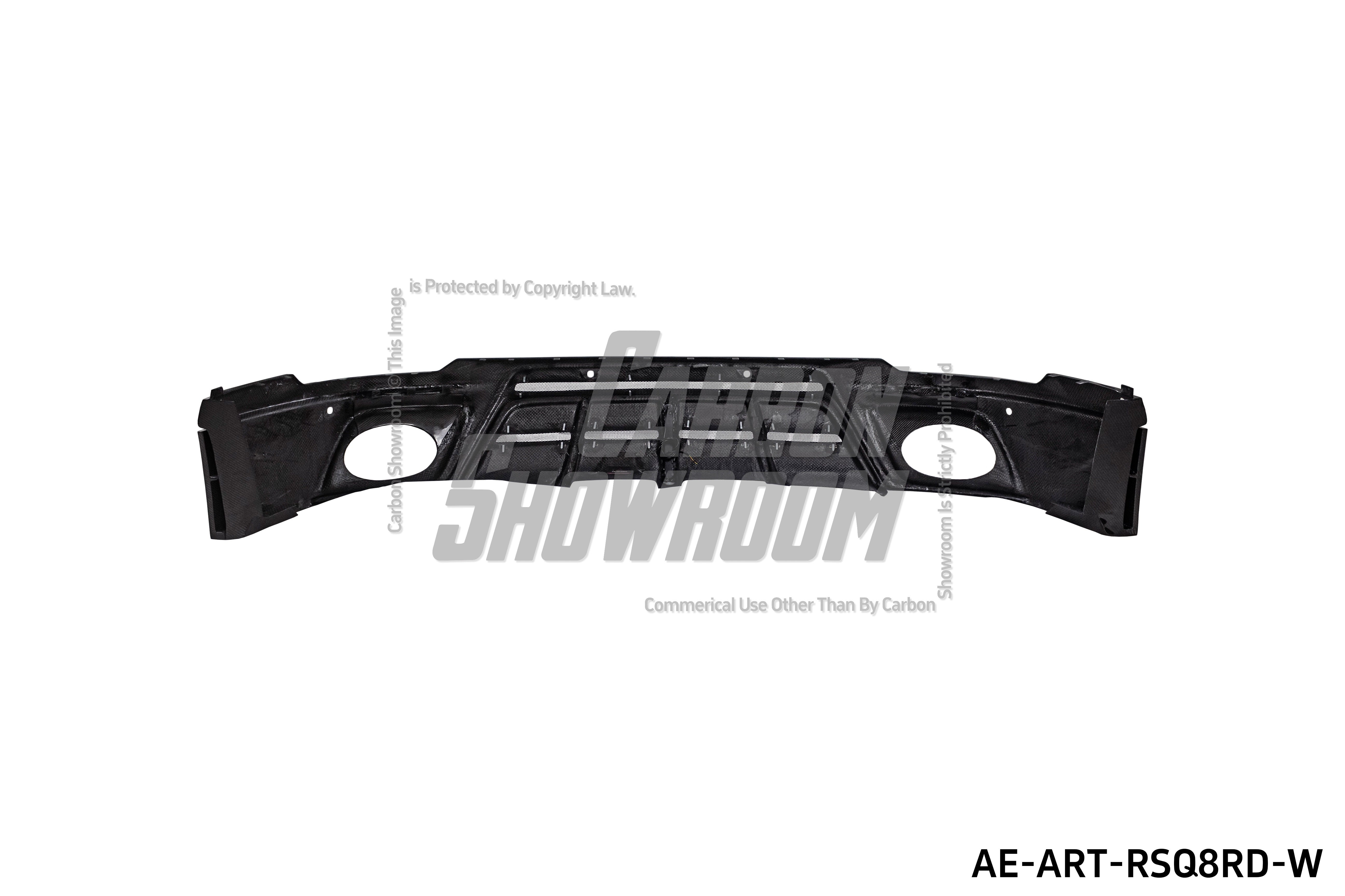 Audi RSQ8 2021 2022 2023 2024 SQ8 Q8 (requires you to upgrade the exhaust tips to RSQ8 version) 2020 2021 2022 2023 2024 with Aftermarket Parts - AE Rear Diffuser Pre-Preg Carbon Fiber from ArmorExtend