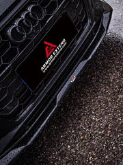 Audi S4 / A4 (With s-line Bumper, does not fit base model) B9.5 2020-ON with Aftermarket Parts - AE V2 Carbon Fiber & ABS Front Lip?from ArmorExtend 
