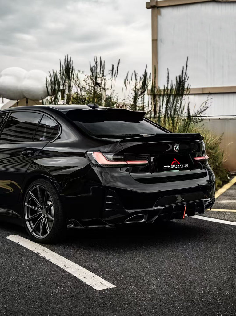 BMW G20 G21 330i M340i LCI Armorextend Rear Diffuser & Canards Carbon ...