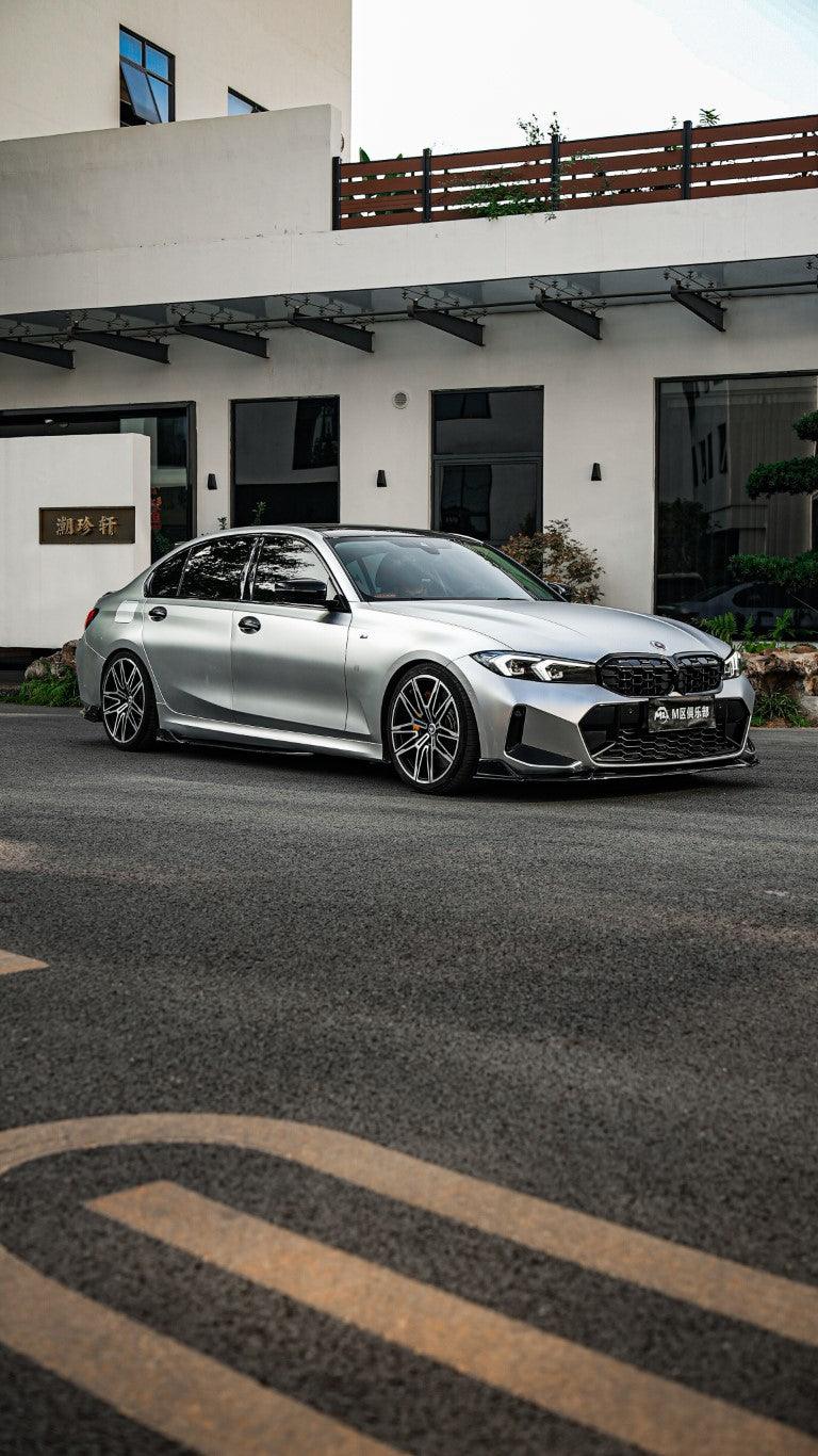 BMW 3 Series G20 330i M340i 2023 2024 LCI with Aftermarket Parts - Plustic Style Side Skirts ABS?from ArmorExtend?