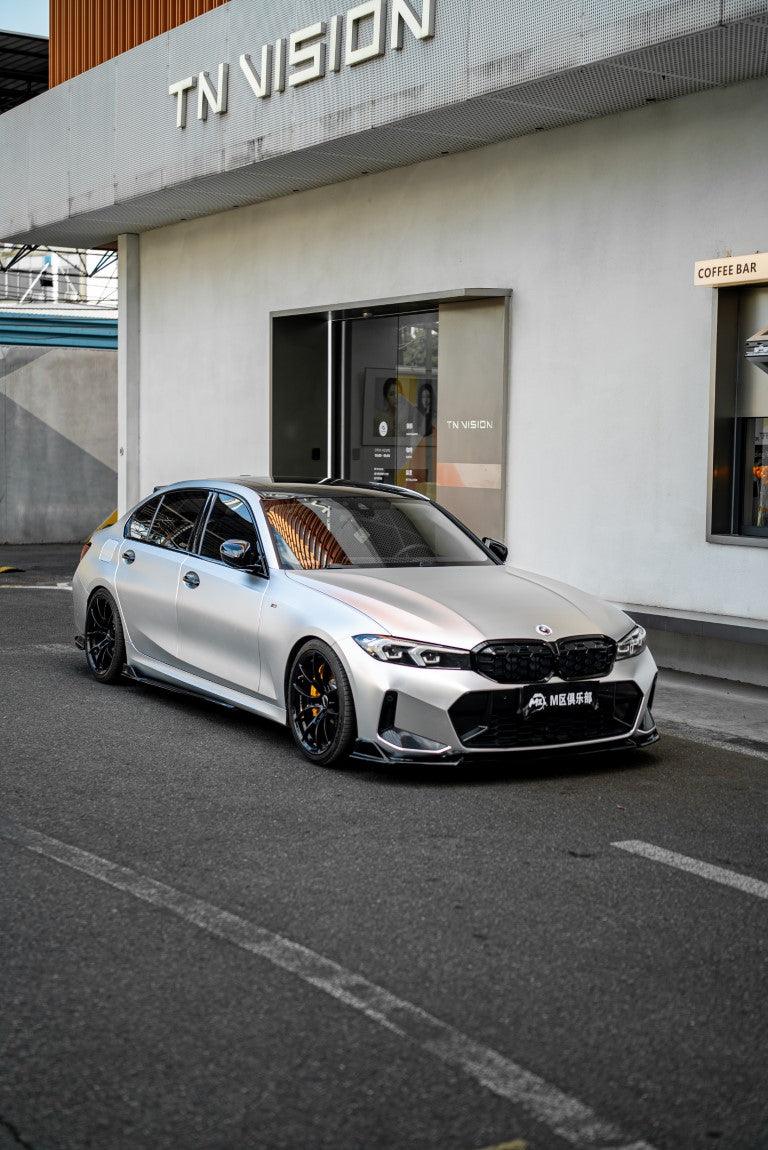 BMW 3 Series G20 330i M340i 2023 2024 LCI with Aftermarket Parts - Plustic Style Side Skirts ABS?from ArmorExtend?