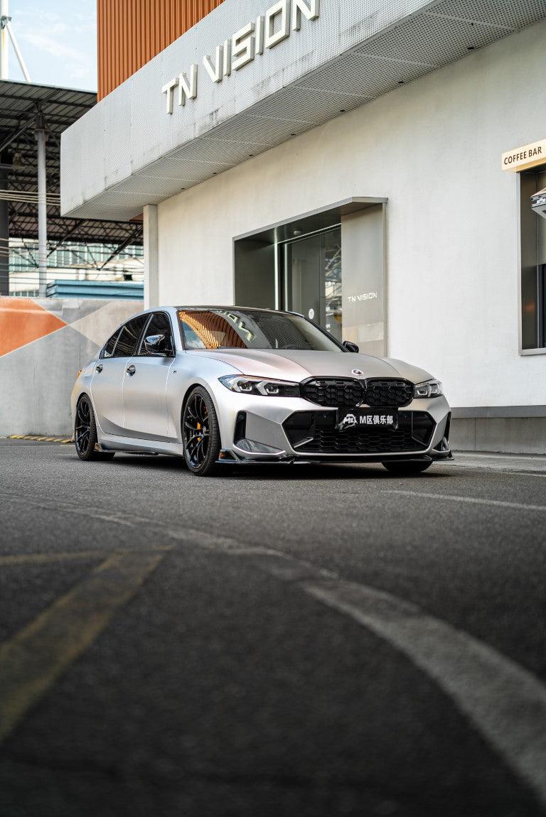 BMW 3 Series G20 330i M340i 2023 2024 LCI with Aftermarket Parts - Plustic Style Side Skirts ABS?from ArmorExtend?