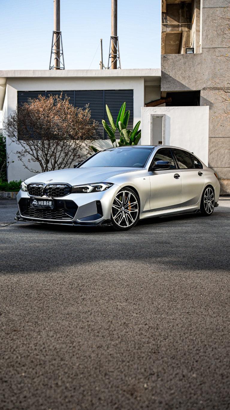 BMW 3 Series G20 330i M340i 2023 2024 LCI with Aftermarket Parts - Plustic Style Side Skirts ABS?from ArmorExtend?