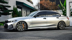 BMW 3 Series G20 330i M340i 2023 2024 LCI with Aftermarket Parts - Plustic Style Side Skirts ABS?from ArmorExtend?